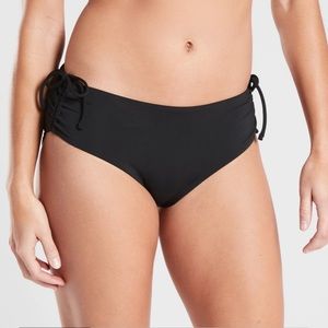 FREE with top. Athleta Cinch swim bottom. Black. Medium. Worn 2-3 times